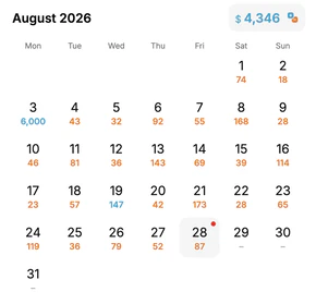 Calendar in Commingle